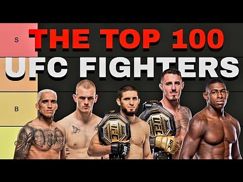 Who are the Top 100 Current fighters in the UFC? (TIER LIST)