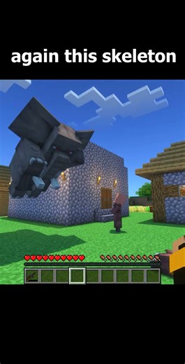 Minecraft but villager try to impress me #minecraft #shorts