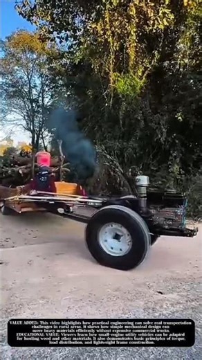 Homemade Utility Hauler Built for Heavy Loads! #shorts