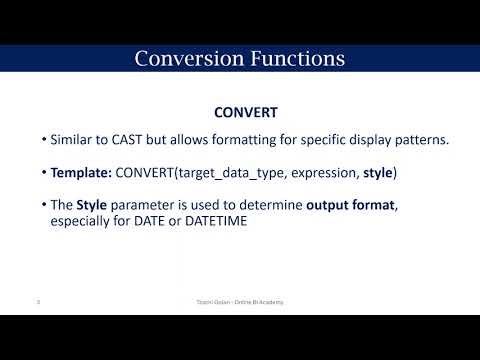 SQL Server Conversion Functions | CAST vs CONVERT Explained Clearly
