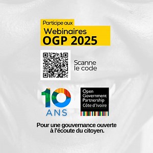 Et si les données ouvertes pouvaient changer la manière dont les citoyens participent aux décisions ? On en parle les 20, 21 et 22 mai dans une série de webinaires gratuits autour de l’Open Gov en Côte d’Ivoire ! Rejoins-nous pour apprendre, échanger et t’exprimer ! Inscris-toi ici : https://bit.ly/InscriptionOGP2025 #OGPci #OpenData #SemaineOGP2025 #ParticipationCitoyenne #ConsultationsPubliques #DonnéesOuvertesCI #OpenGovWeek #TransparenceCIV | Dani Lath