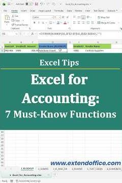 Excel for Accounting: 7 Must-Know Functions (With Real Examples)
