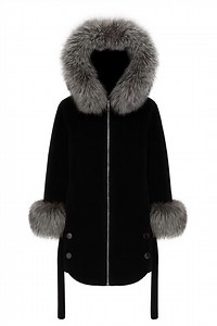 Handmade Alcantara and Argentine Fur Coat: Italian Style Shearling Overcoat - Etsy