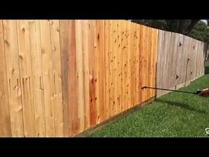 Cedar fence nail rust removal