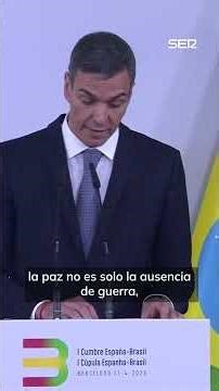 PEDRO SÁNCHEZ: "PEACE is being ATTACKED"