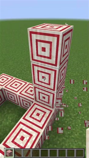 Building a Cube Out of Every Minecraft Block: Day 12– Target Block #shorts