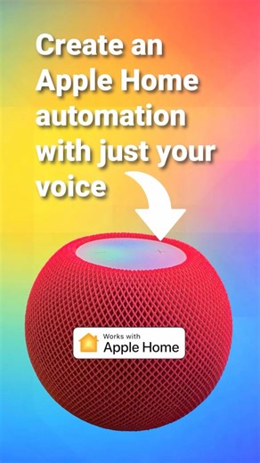 Create an Apple Home automation with just your voice! i #applehome #smarthome #homekit #heysiri