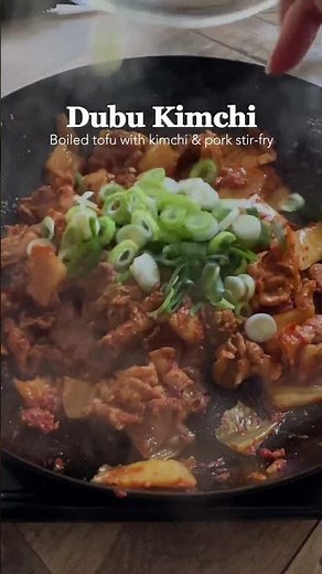 Sour kimchi + boiled tofu! So simple and delicious! #koreanfood #easyrecipe #shortsrecipe