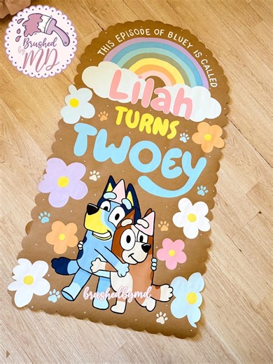 Hand Painted Birthday Banners | Personalized Birthday Decoration, Hand Painted Characters - Etsy