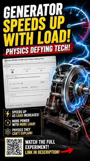 Generator SPEEDS UP With Load ! Physics Defying Tech!