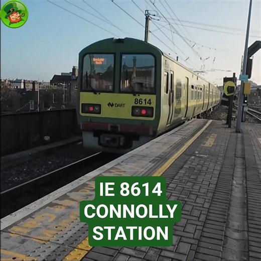 IE 8510 Class Dart Train Departing Connolly Station #trains #irishrail #trainspotting