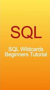 SQL Wildcard Beginners Tutorial #sql #mysql #coding #techtips