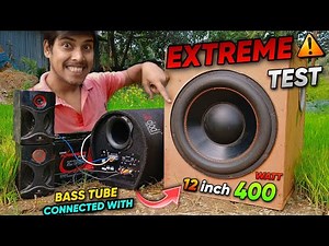OVERLOAD! I Connected My Bass Tube With 12 inch Subwoofer.. | Bass Tube Vs Subwoofer | DODJ Basstube
