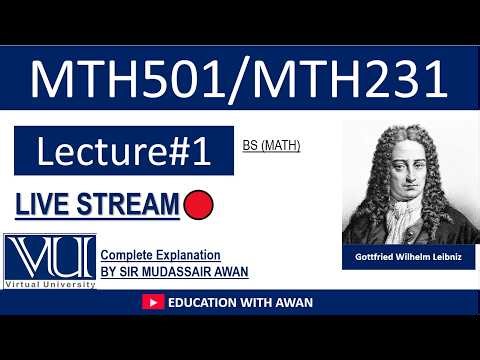 Lecture 01 | Introduction to Linear Algebra (Live) | MTH501 & MTH231 | BS Maths VU