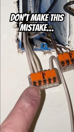 ⚡️Electricians are making this BIG mistake when using WAGO connectors #electrician #diy #electrical