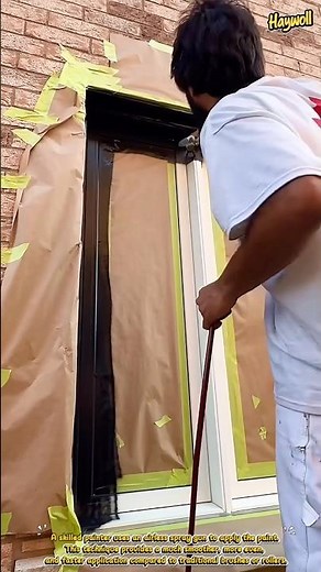 Professional Window Frame Spray Painting