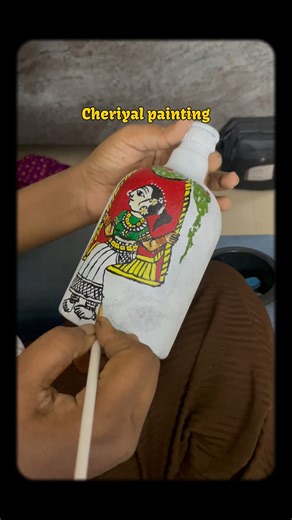 Day 1 let’s do Telangana famous Cheriyal painting….“ప్రతి గీతలో ప్రతి రంగులో ఒక కథ — చెరియల్.”