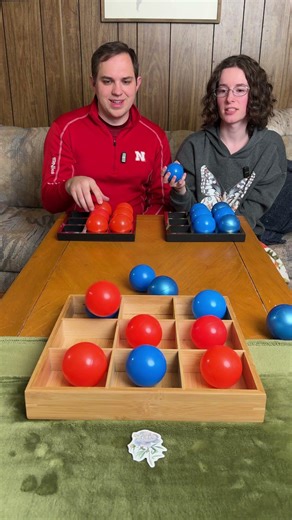 Favorite flower? 💐 Ball Toss Tic Tac Toe! #boardgames #couple #fun