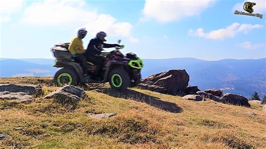 Conquering extreme heights ATV trail adventure