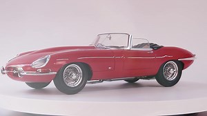1961 Jaguar E-type // 1:8 scale metal model kit 22" die-cast metal with working lights | Agora Models