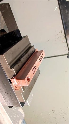 CNC milling copper bar #cnc #machine #lifeisbutadream