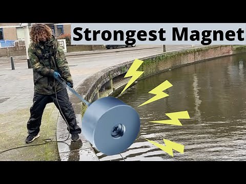 Magnet Fishing with a CRAZY STRONG MAGNET