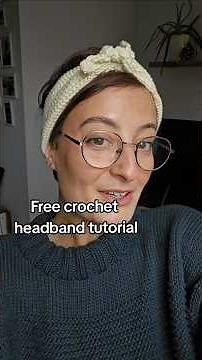 Free crochet headband tutorial 😘 #crochettutorial