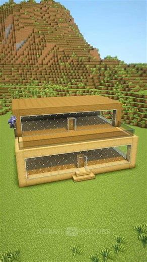 Minecraft Wooden Modern House 🏠 #minecraft