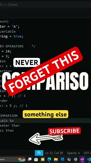 C++ Tutorial #beginners #coding #computerscience #programming #correctcoding