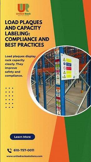 Load Plaques and Capacity Labels for Pallet Racking | Improve Warehouse Safety & Compliance #pallet