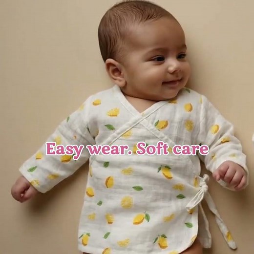 Kimono Jhabla Set by Moms Home 🍋🐋 | Light, Airy & Cute