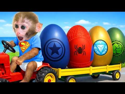 Affe JoJo entdeckt riesige bunte Spielzeug Eier – Mega Überraschung| JoJo und Freunde