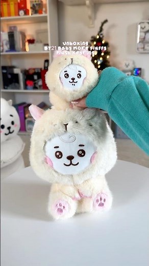 Unboxing the Fluffiest BT21 RJ Keyring 💜🎀