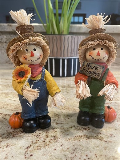 FALL DECOR, Scarecrow With Pumpkins, Fall Scarecrow, Scarecrow Decor, Fall Tiered Tray Decor - Etsy