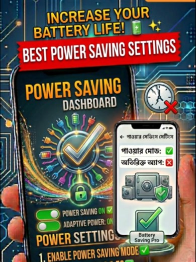 How to Enable Power Saving Mode! ⚡ #PowerSaving #BatterySaver #AndroidTips #SaveBattery #TechHacks #MobileTips #BatteryLife #AndroidSettings #BengaliTech #LearningDotBD #PhoneHacks #TechSolution #ViralShorts #SmartPhoneTips