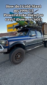 How do I Cold-Start my 1996 7.3 Powerstroke Diesel so easy? (Down to -60F)... (also I always add a winter anti-Dash gel additive every tank) #coldstart #overland #nomad #tinyhomeliving #truckcamping #ford #fordtrucks #powerstroke #diesel #73 #obs #dieselpower #vanlife #tinyhome #tinyhouse #truckhouse #truckhouselife @differentstrokesofalaska @cpaddict @iratediesel @toyotires @ford | Truck House Life