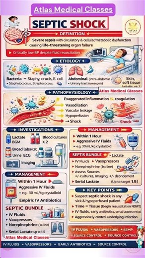 Septic Shock Nursing (Sepsis) Treatment, Pathophysiology, Symptoms Distributive #septicshock #nurse