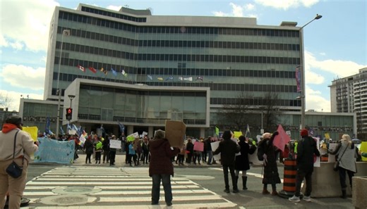 Protesters across Ontario frustrated with Ford government hit the streets Saturday