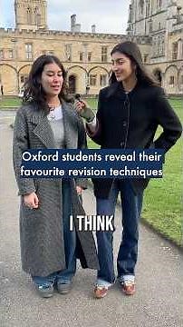Oxford students share their BEST revision techniques 👀 #OxfordUniversity #Examseason