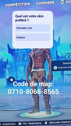 Code Map et sondage a vous la team Bro ! 🤠🔥