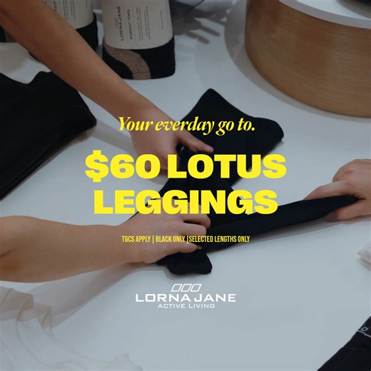 This is not a drill. Your everyday go-to leggings, now just $60*. Get yours before they’re gone. | Lorna Jane Active