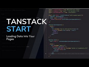 Loading Data in a TanStack Start Application