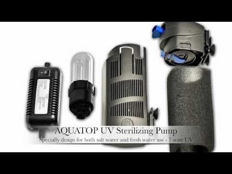 AQUATOP Aquarium Internal Pump w/ UV Sterilization SP5UV SP7UV