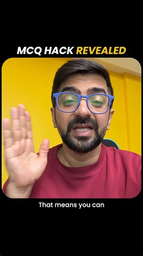 CA MCQs Strategy 🔥 Score Full Marks Using Elimination Trick #shorts