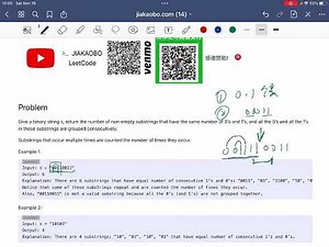 贾考博 LeetCode 696. Count Binary Substrings