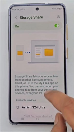 Samsung My Files New Feature: Storage Share