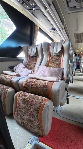 Sinar Jaya Bus Luxury Interior #bus #automobile #luxurybus #travel #sinarjaya #shorts #viral #buses