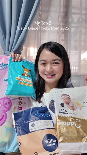 My top 5 diaper picks from 2025. Let me know your diaper recommendations in the comment section. #diaperrecommendation #diaperreview #babydiaper