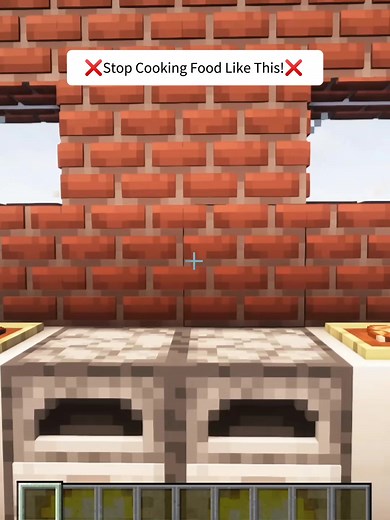 Build Cooking Food/Stove! #Minecraft #minecraftbuild #minecraftideas #foryoupage #minecraftbuilding #fyp #minecrafthacks #redstone
