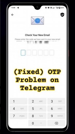 How to solve otp problem on telegram
